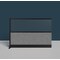 Luxor Expanse Modular Wall Room Divider System - Black Frame - 70" x 48" Wide Panel Add-On Wall MW-7048-XWCGWB - alternate 4